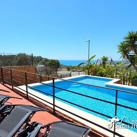 Villa Stunning Gala With Sea Views And A/c In Sitges